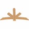 Ekena Millwork Alberta Smooth Timber Gable Bracket, Western Red Cedar, 60"W x 38"H x 1 1/2"D x 5 1/2"F, 15/12 Pitch GBW060X38X0206ALB00SWR - alternate 4